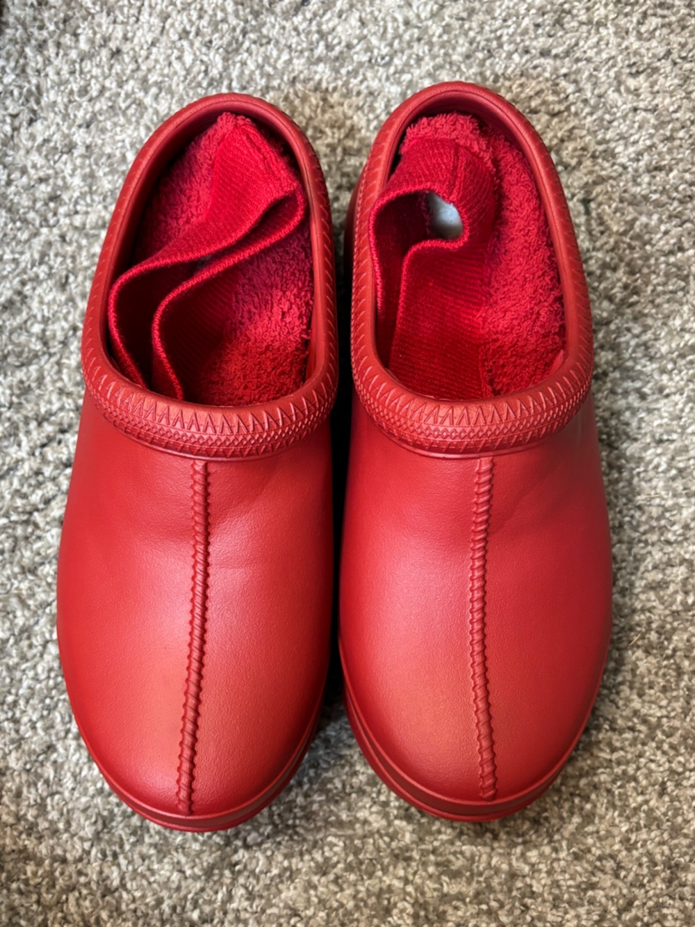 UGG Tasman X Rain Boots Samba Red Waterproof Women’s 10 - Picture 3 of 5